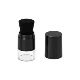27g ABS Straight Sided Loose Powder Jar with Brush Applicator