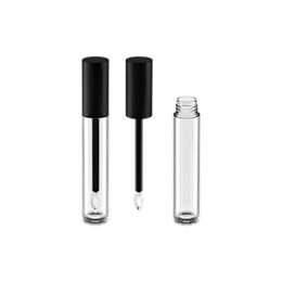6.9ml / 0.23oz PETG Cylinder Lip Gloss Tube with Reservoir Tip Applicator