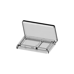 2-Pan Rectangular AS Fully-Transparent Pressed Powder Compact