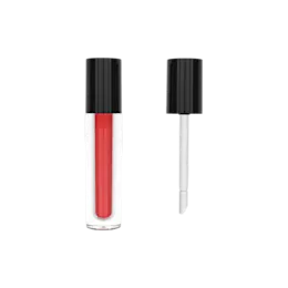 2.5ml / 0.08oz Thick-Wall PETG Cylinder Lip Gloss Tube with Paddle Doe-Foot Applicator