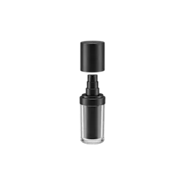 30ml / 1oz Double-Wall AS & PETG Cylinder Pump Bottle with ABS Overcap