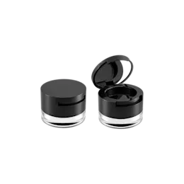 5g ABS Straight Sided Blush Sifter Jar with Flip-Mirror Compact Lid