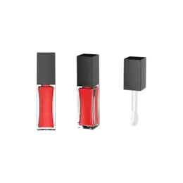 7.5ml / 0.25oz PETG Square Lip Gloss Tube with Doe-Foot Applicator