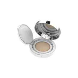 Single-Pan Round ABS Mesh Cushion Compact with Mirror, Applicator Well & Push Button Closure