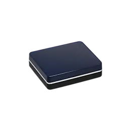 2-Pan Rectangular ABS Pressed Powder Makeup Palette with Mirror & Magnetic Closure