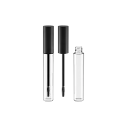 4ml / 0.14oz PETG Cylinder Eyeliner Tube with Aluminum Cap & Classic Nylon Brush