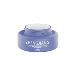 1oz / 30ml PP Round Low-Profile Cosmetic Jar with Chef's Hat Cap & Pull-Tab Sealing Disc
