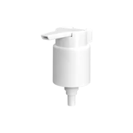 24-400 PP Flat Top Lotion Pump, 0.48cc Dosage with Twist Lock & External Spring