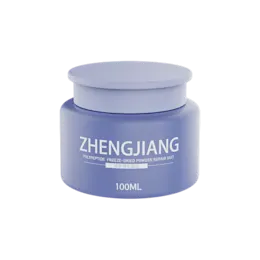 3.4oz / 100ml PP Round Cosmetic Jar with Chef's Hat Cap & Pull-Tab Sealing Disc