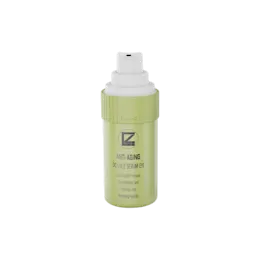 1oz / 30ml Refillable PP Double-Wall Cylinder Airless Pump Bottle with Shoulder Sleeve, 0.23cc Dosage