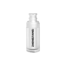 1oz / 30ml Refillable Glass Cylinder Airless Pump Bottle with PP Inner, 0.23cc
