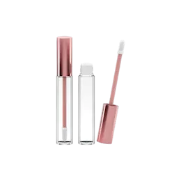 0.53oz / 15.8ml PETG Cylinder Lip Gloss Tube with ABS Cap, Wiper & Customizable Applicator