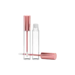 0.59oz / 17.5ml PETG Cylinder Lip Gloss Tube with ABS Cap, Wiper & Customizable Applicator
