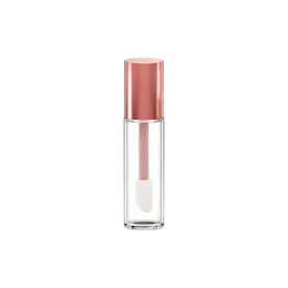 0.84oz / 24.8ml PETG Cylinder Lip Gloss Tube with ABS Cap, Wiper & Jumbo Doe-Foot Applicator