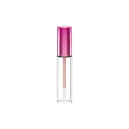 16.2ml / 0.55oz PETG Cylinder Lip Gloss Tube with ABS Cap, Wiper & Customizable Doe-Foot Wand Applicator