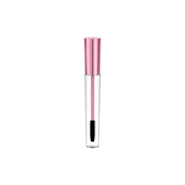 0.47oz / 14ml Cylinder PETG Mascara Tube with Flared ABS Cap & High-Density Volume & Definition Nylon Bristle Brush