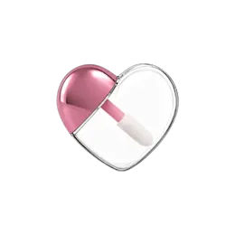 0.34oz / 10ml PETG Heart-Shaped Lip Gloss Tube with Customizable Doe-Foot Applicator