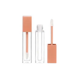 0.07oz / 2ml Thick-Wall PETG Square Lip Gloss Tube with ABS Cap & Doe Foot Applicator