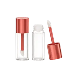 0.67oz / 19.7ml PETG Cylinder Lip Gloss Tube with Short ABS Cap & Doe Foot Applicator