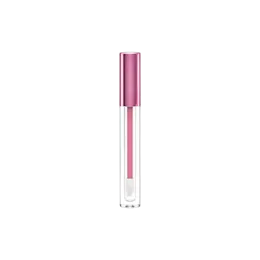 0.10oz / 3.1ml PETG Slim Cylinder Lip Gloss Tube with ABS Cap & Customizable Wand Applicator
