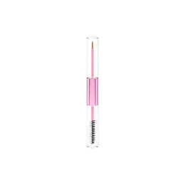 2x2.15ml / 0.07oz Cylinder PETG Dual-Ended Mascara & Eyeliner Tube with Bristle Brush & Fine Liner Brush Applicator