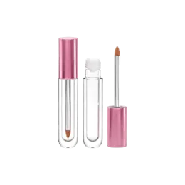 0.24oz / 7ml Rounded Bottom Thick Wall PETG Lip & Liquid Eyeshadow Tube with ABS Cap & Pointed Tip Applicator