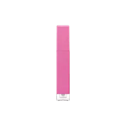 0.26oz / 7.7ml Thick-Wall PETG & PP Square Lip Gloss Tube with ABS Cap, Transparent Base & Customizable Doe-Foot Applicator