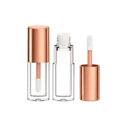 0.31oz / 9.2ml Thick-Wall PETG Cylinder Lip Gloss Tube with ABS Cap & Flocked Doe Foot Applicator