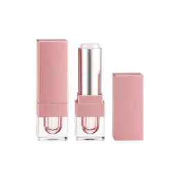3.8g AS Square Lipstick & Lip Balm Stick with 12.1mm PP Bullet Cup & Thick-Wall Transparent Base