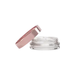 0.4oz / 11.7ml AS Plastic Straight Sided Cosmetic Jar with Lined ABS Cap