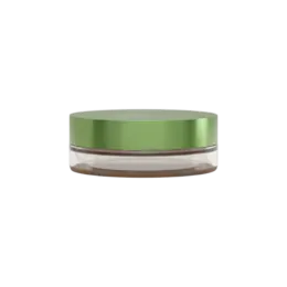 1.7oz / 51ml AS Plastic Straight Sided Loose Powder Sifter Jar