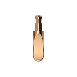 5mm Stem Curved Scoop Zamac Cosmetic Applicator for Lip Gloss & Concealer