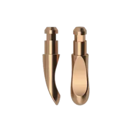 5mm Stem Curved Scoop Zamac Cosmetic Applicator for Lip Gloss & Concealer
