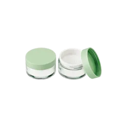 3.2oz / 95ml AS Straight Sided Loose Powder Sifter Jar