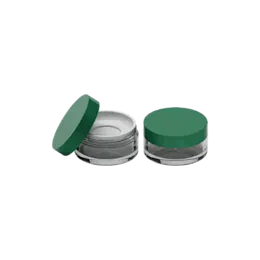 2.6oz / 77ml AS Straight Sided Loose Powder Mesh Sifter Jar
