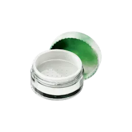 2.6oz / 77ml AS Straight Sided Loose Powder Sifter Jar with Custom Decorated Cap