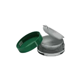 2oz / 60ml AS Plastic Straight Sided Loose Powder Mesh Sifter Jar with Hinged Sealing Disc & Cap