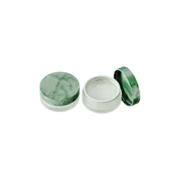 2oz / 60ml AS Plastic Straight Sided Loose Powder Sifter Jar with Mesh Screen & Custom Decorated Cap