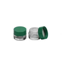 0.56oz / 16.5ml AS Plastic Thick Wall Straight Sided Cosmetic Pot with Tall Lined Cap