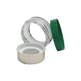 2oz / 61ml Refillable PET Double-Wall Loose Powder Mesh Sifter Jar with Removable Mesh Sifter Inner Pod & Cap