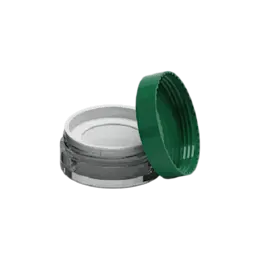 2oz / 62ml AS Straight Sided Loose Powder Mesh Sifter Jar