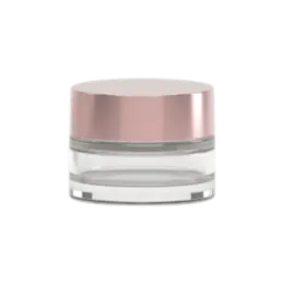 1.3oz / 37ml AS Plastic Straight Sided Loose Powder Mesh Sifter Jar with High-Profile Cap