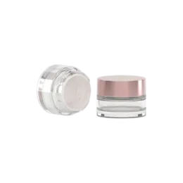 1.3oz / 37ml AS Plastic Straight Sided Loose Powder Mesh Sifter Jar with High-Profile Cap