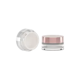 2oz / 60ml AS Straight Sided Loose Powder Sifter Jar with Sealing Disc & High-Profile Cap