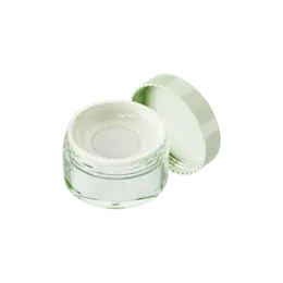 3.2oz / 96ml AS Plastic Straight Sided Loose Powder Mesh Sifter Jar with Flush Cap