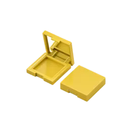 4.7g Single-Pan Square ABS & AS Powder Compact with Mirror