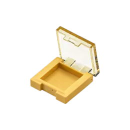 3.7g Single-Pan Square ABS & AS Powder Compact with Transparent Lid