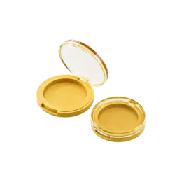 4.8g Single-Pan Round ABS & AS Powder Compact with Fully Transparent Top