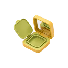 21g Single-Pan Square ABS, AS & PP Cushion Compact with Mirror, Applicator Well & Decorative Top Plate