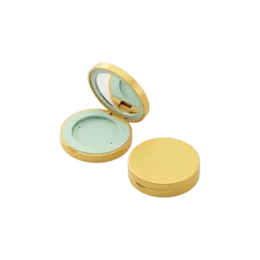 3.7g Single-Pan Round Dual-Tone ABS Powder Compact with Mirror